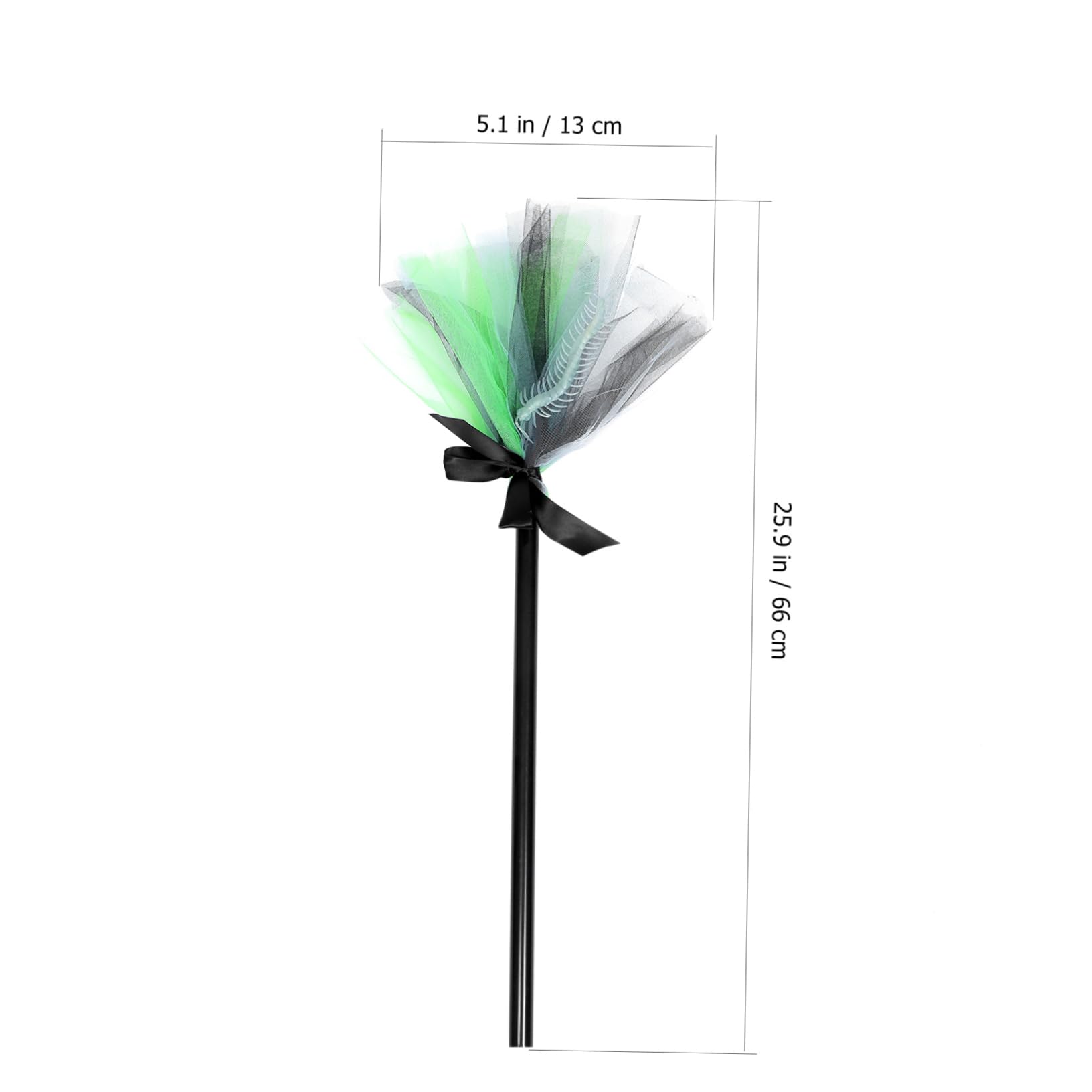 minkissy Halloween Broomstick Glow-in-The-Dark Feature Decor for Parties Besom for Boys and Girls Strong Durable