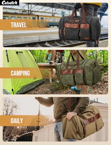 Celvetch Canvas Duffle Bag