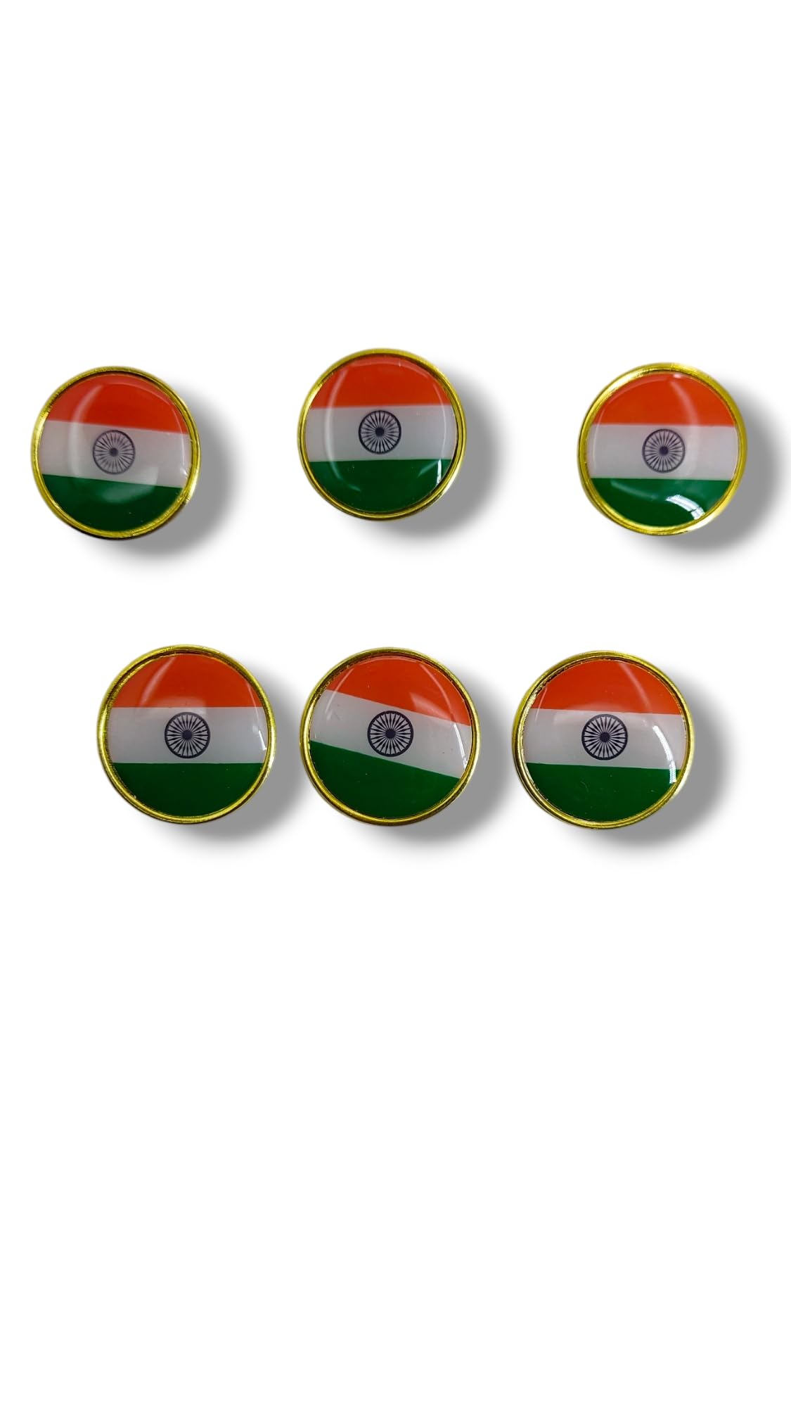 Altrona Tricolor India National Flag Brass Metal Pin Badge/Brooch/Lapel Pin Badge for Coat,Shirt,Saree,Independence Day,Republic Day Decoration(10Pcs.)-picture-23