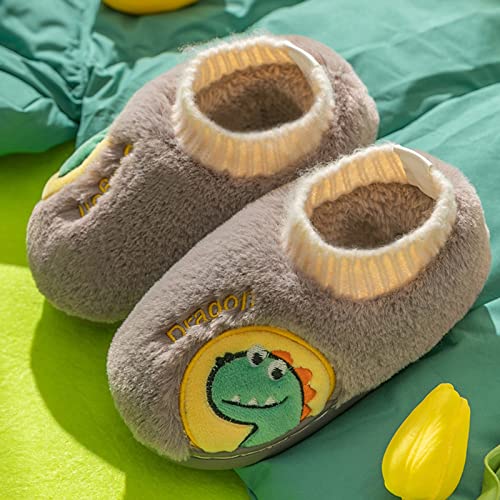 sfdgfhyf Little Girls Shoes Fashion Autumn and Winter Boys and Girls Slippers Flat Soft Lightweight (A, 7-8 Years Little Child)2