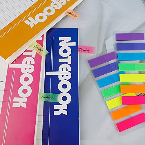 CYWVYNYT 980 Stücke Haftstreifen Haftmarker Film Textstreifen Klebezettel Klebemarkierungen Kleine Fahnen Haftnotizen Tabs haftnotizen klein Beschreibbare Etiketten für Seitenmarkierung