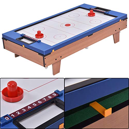 ReunionG 4 in 1 Multi Game Table Including Hockey Foosball Table Tennis Billiard Combination