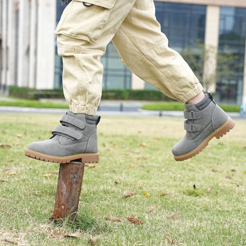 Tobfis Kids Waterproof Strap Work Boots (Toddler/Little Kid/Big Kid)2