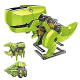 STEM Kit Educativo de Bloques de Construcción con Energía Solar para Niños, Dinosaurio, Insectos, Máquina Perforadora, Juego de Ensamblaje de Robots para Niños Mayores de 8 Años