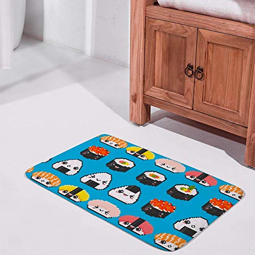 Tapis de salle de bain lavable en machine à mémoire