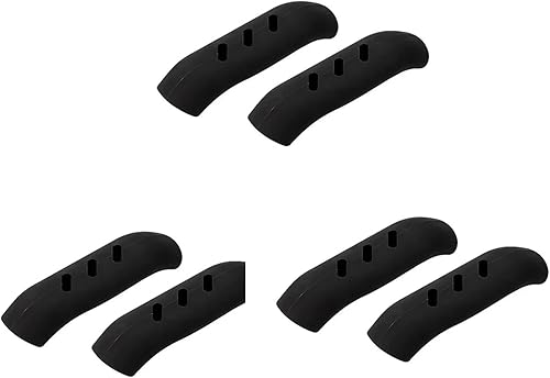 belupai 6 agarres de silicona para mango de asistencia funda de agarre para sartén cubierta de mango resistente al calor fundas de agarre para ollas