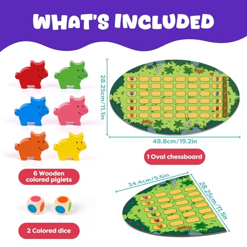 Run Piggy juego de mesa cooperativo para niños 3 a 7 años miniatura 2