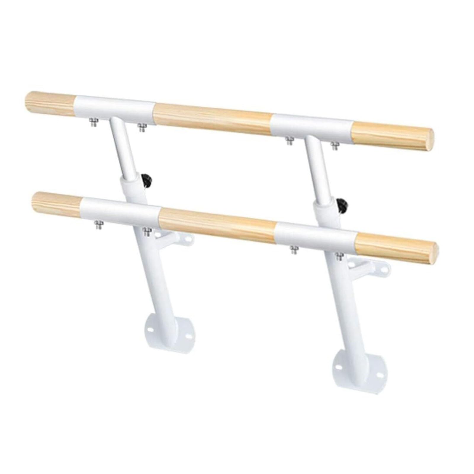 ZHANGshouf Ballet Barre Freestanding, Freestanding Double Ballet Barre, Adjustable 70-115cm, White, 100cm/150cm, For Home Studio(150cm)