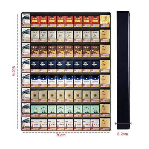 Étagère de présentation de cigarettes murale en aluminium pour supermarché - 3