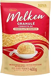 Chocolate Granulado Branco Granulé 400G Melken Harald