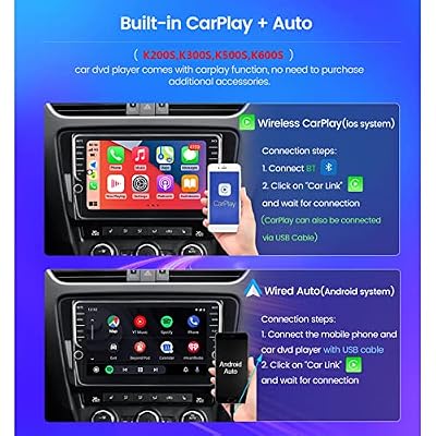 Double Din Car Stereo 9 Inch Touchscreen Android Car Radio with Backup Camera in-Dash GPS Navigation Unit Bluetooth Multimedia Player, for Audi A6 S6 2 RS6 1997-2006
