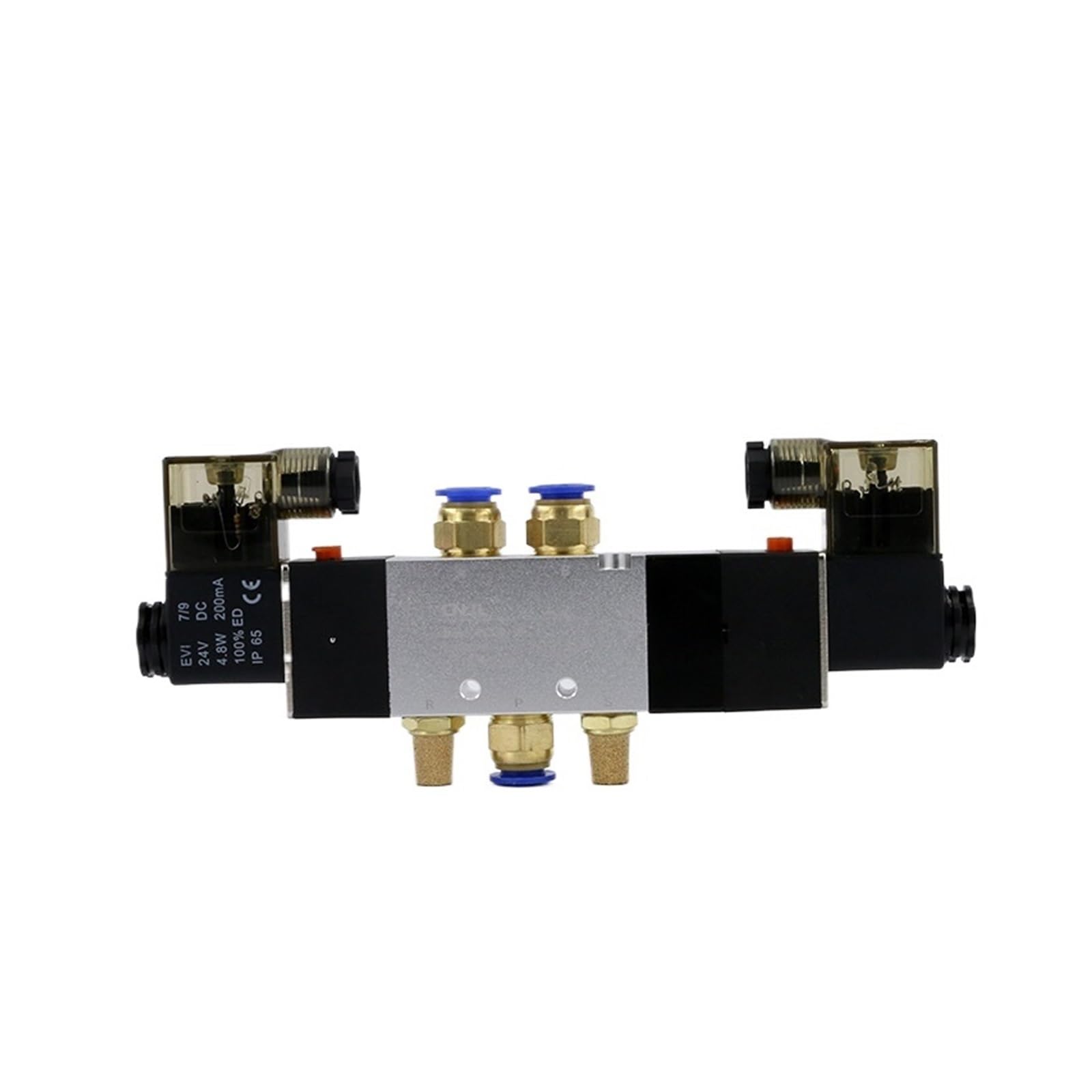 Elettrovalvola Pneumatica 24V DC 5 Vie 3 Posizioni – 4V230-08P Con Filetto 1/4 Per Automazione - 6