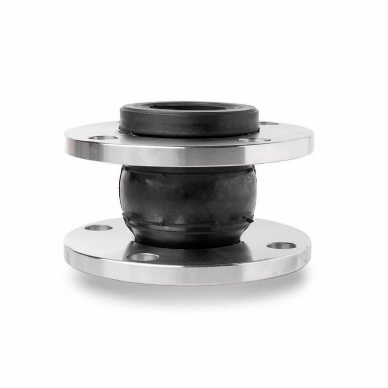 Amagogo Raccord de Dilatation en Caoutchouc Raccord Flexible Joint de Tuyauterie Soufflet à Brides Amortisseur de Vibrations Étanche pour eau Huile Plage C à, DN100, Épaisseur 15mm