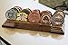 3 Row Challenge Coin Holder - Military Coin Display Stand - Amazing Military Challenge Coin Holder - Holds 14-19 Coins 3 Rows MADE IN THE USA! (SOLID Walnut)