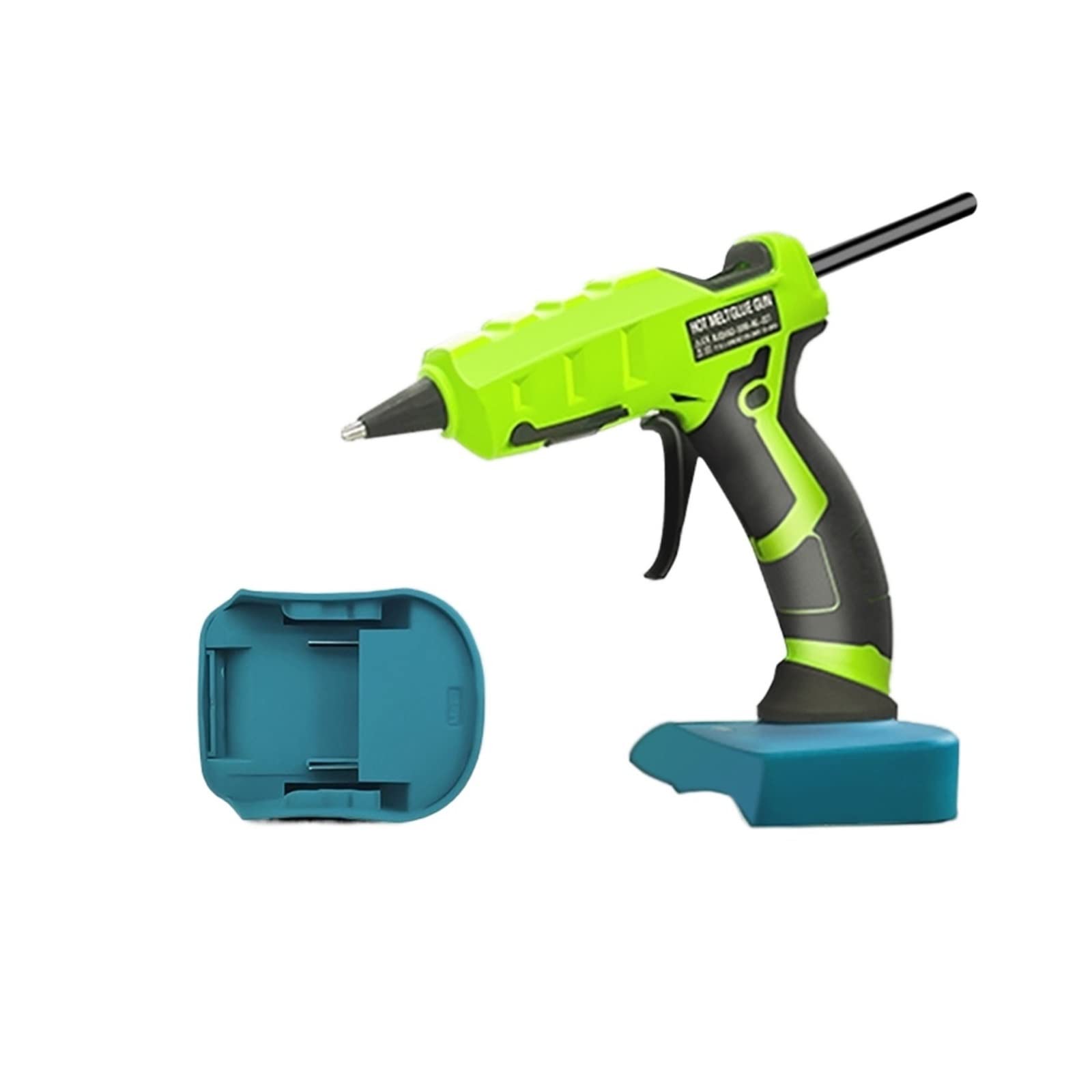 Elektryczny pistolet do klejenia na gorąco bezprzewodowy akumulatora DIY spawanie gorąca wiatrówka z 30 szt. 7mm klej w sztyfcie Szybkie Niezawodne Klejenie(C2)