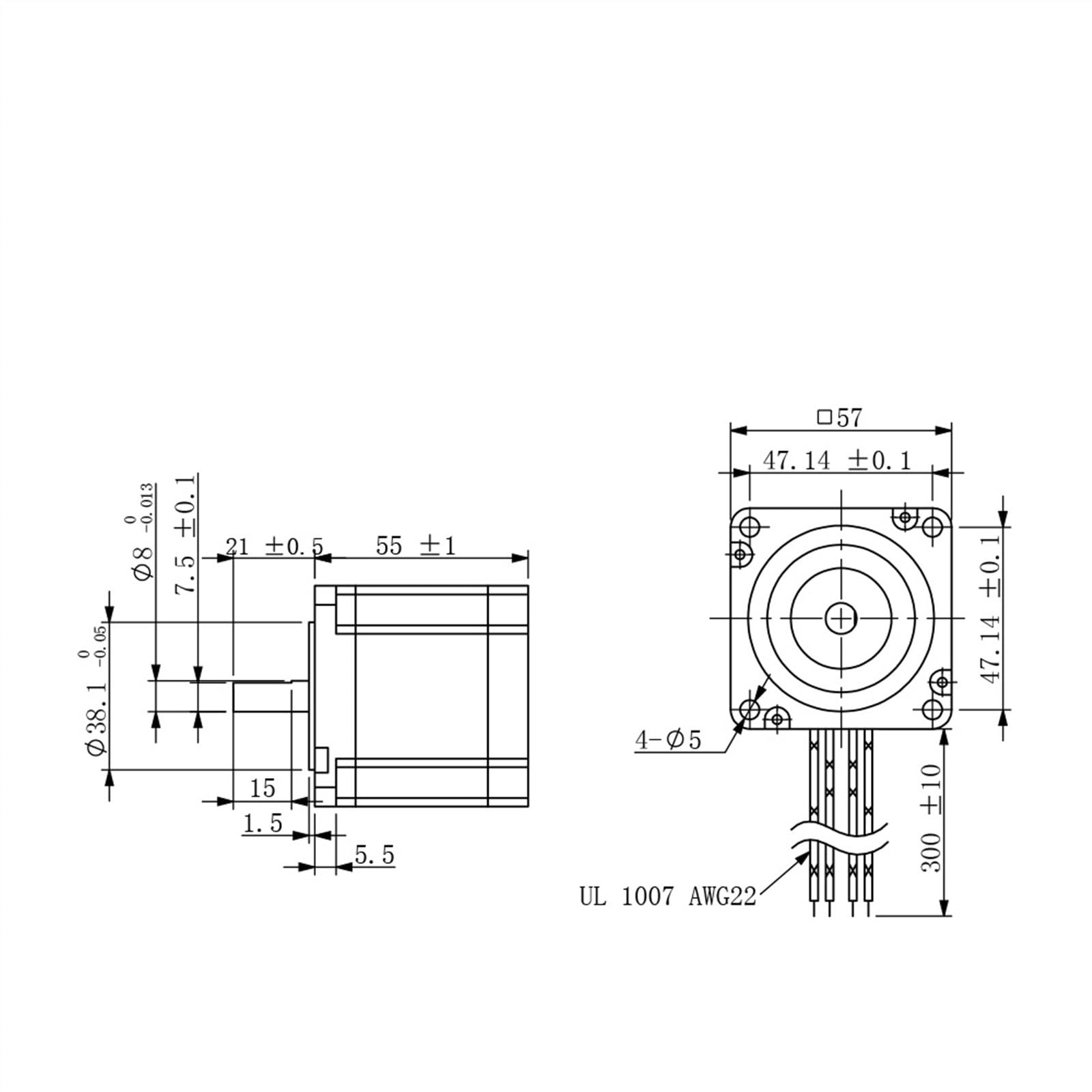 Engrenage de boîte de vitesses planétaire Moteur pas à pas Nema 23, 1,3 nm, 4,0 a, longueur 55mm, diamètre d'arbre 8mm, for fraiseuse à graver CNC Moteur pas à pas