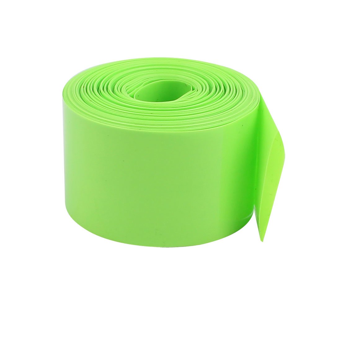 Uxcell Green Sourcingmap 30Mm Flat Width 2.5M Length Pvc Heat Shrink Tube For Batteries