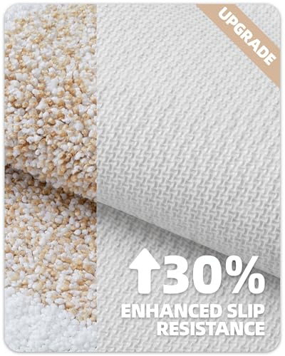 Tapis de bain antidérapant en microfibre 50x75 cm khaki absorbant - 6