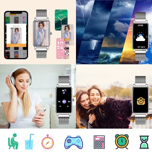 Smart Watch For Android Ios Phones,Smartwatches For Women Men,1.5'' Fitness Tracker With Heart Rate Blood Pressure Monitor Pedometer, Ip68 Waterproof Exercise Watches Step Tracker Watch For Women #TOP2