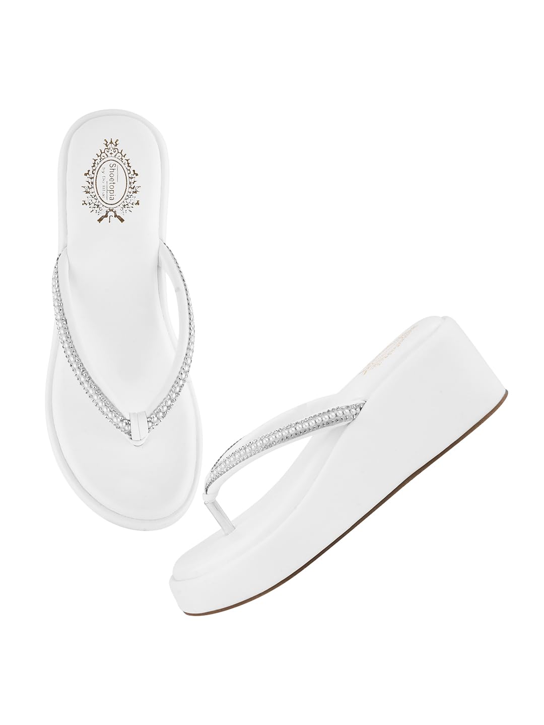 Shoetopia Womens Wedge Sandal-6 Kids UK (Alexa-White)-EU39 (B0D77LTPDV) Amazon Price History, Amazon Price Tracker