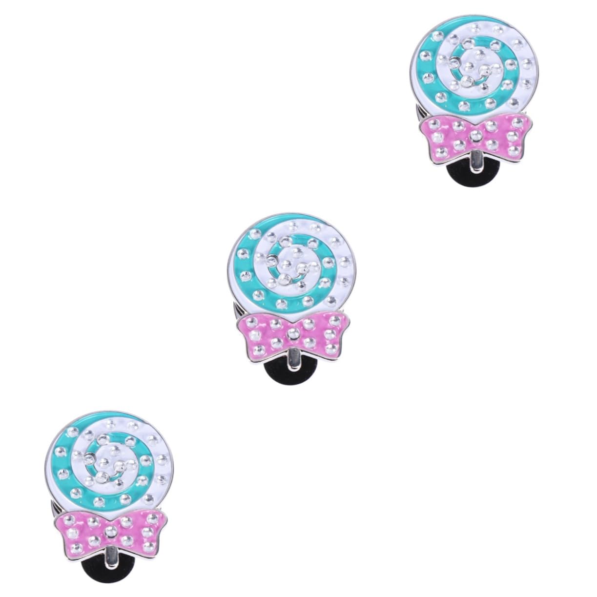 VANZACK 2pcs Clip ball mark Accessories rhinestones