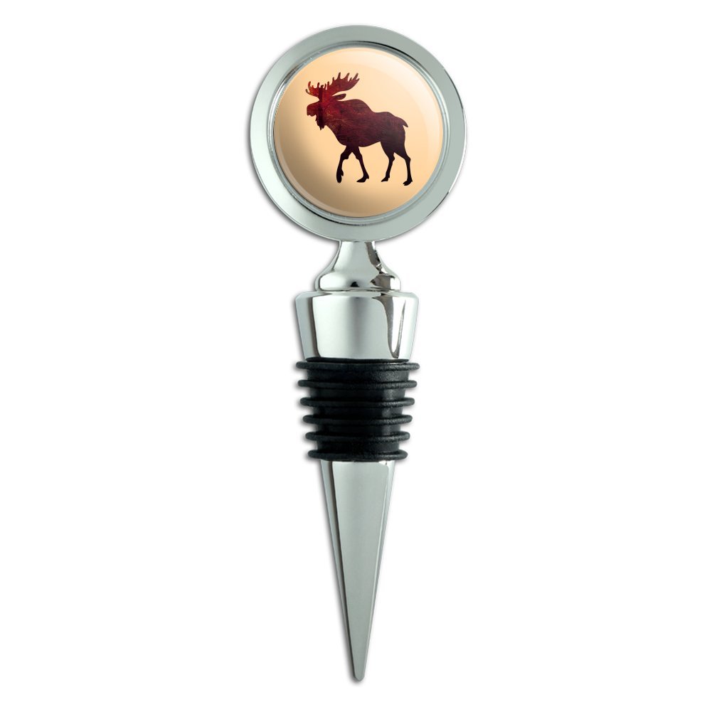 Moose Red Forest Wine Bottle Stopper