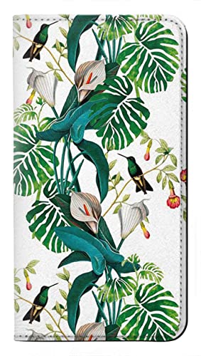 Étui iPhone 15 Pro Max Leaf Life Birds housse flip en cuir