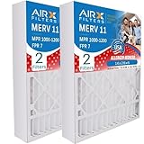 AIRX FILTERS WICKED CLEAN AIR. 16x28x6 Air Filter MERV 11 Compatible with Aprilaire 401 Furnace Filter 2 Pack