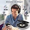 Greadio Portable CD Player, Discman CD-Player with Anti-Skip Protection and 4 EQ Sounds, TF Card/AUX Output, Compatible with CD, CD-R, CD-RW and MP3 for Home/Car (Black) #1