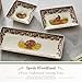 Spode Woodland 3-Piece Porcelain Tray Set - Turkey, Pheasant, Otter Wildlife Art, Great for Holiday Appetizers & Snacks - Stackable Design with Floral Borders, Dishwasher Safe, Oven Safe Trays