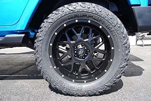 XD Wheels Xd820 Grenade Satin Black Wheel with Alloy Steel (18 x 9. inches /5 x 78 mm, -12 mm Offset)
