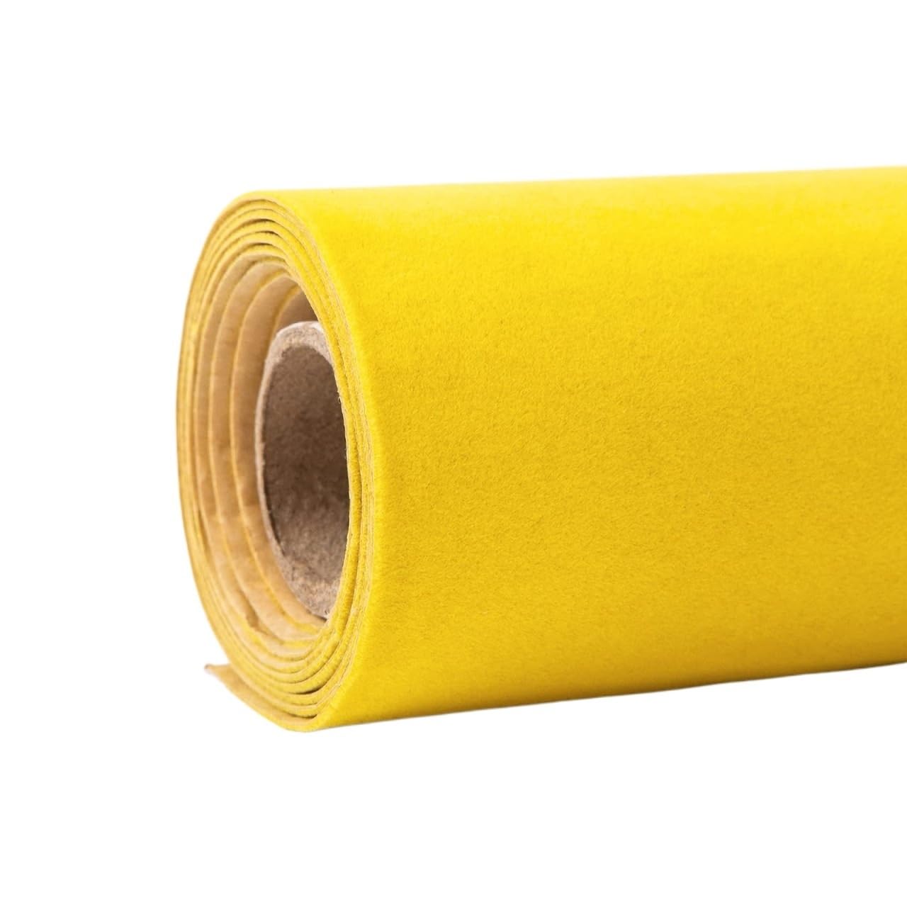 Self Adhesive Velvet Flock Roll Flocking Liner for for Jewelry Drawer Art Crafts DIY Project(Yellow)