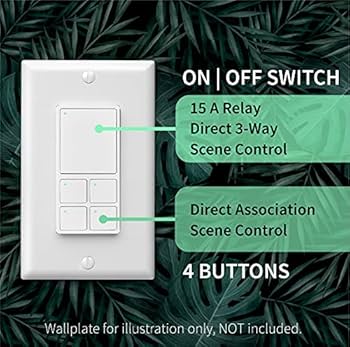 Zooz 800 Series Z-Wave Long Range Scene Controller ZEN32 800LR