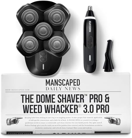 MANSCAPED® Dome Shaver™ PRO Head Shaver for Bald Men & Weed Whack...