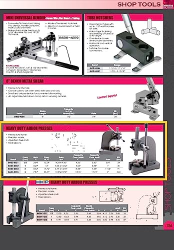 Image of HHIP 8600-0035 Heavy Duty Arbor Press, 5 Ton 18.76 inch Max Height