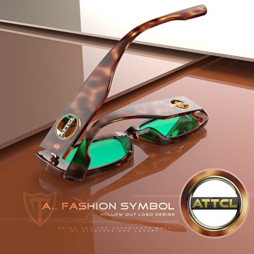 ATTCL Women's Polarized Sunglasses For Women Rectangle Frame Trendy Chunky Sun Glasses with UV Protection4