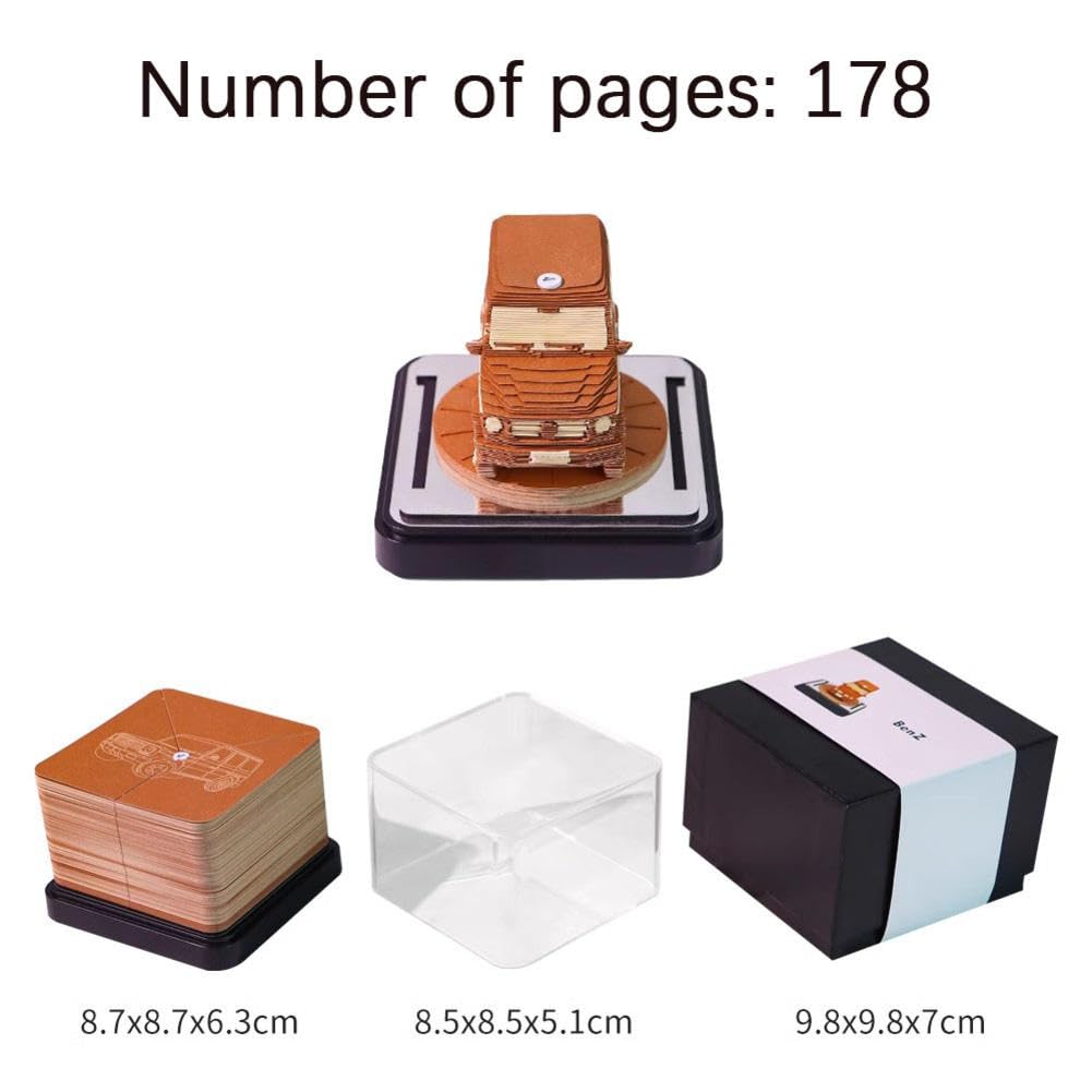Kalendarz 3D Calendar 2025 Calendar Tabs, Car Paper Engraved Calendar Is Suitable For Decorations Or Ornaments