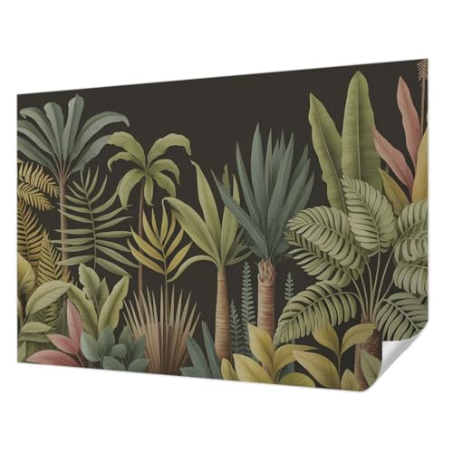 Tulup Revestimiento Adhesivo 312x219 cm Autoadhesivo Moderna Decoración de Pared Fotográfico para Dormitorio, Sala de Estar e Recibidor Resistente a las Manchas - Selva tropical