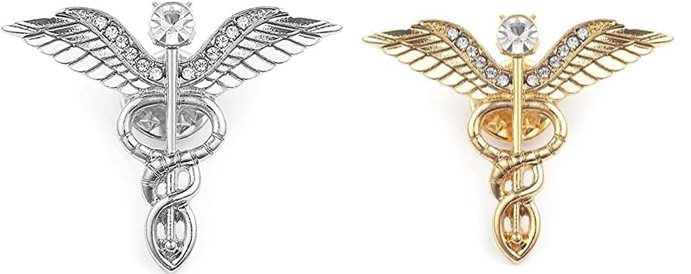 Doctors Brooch (Gold and Silver) with Gift Bag, Gift For Doctors (B09VYF5QNP) Amazon Price History, Amazon Price Tracker