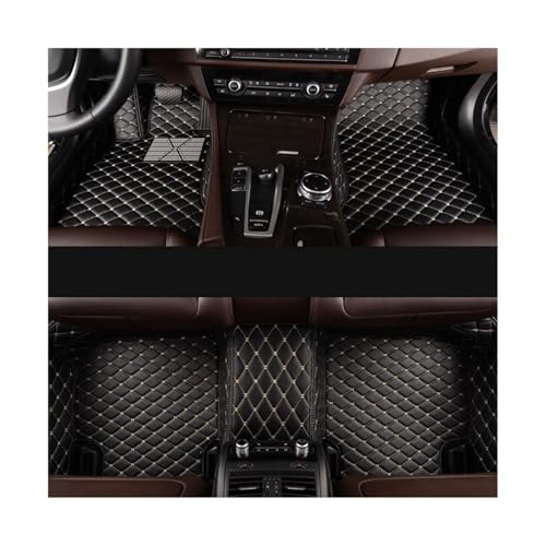 Tapis de sol voiture en cuir anti-glisse sur mesure pour Porsche Cayenne 958