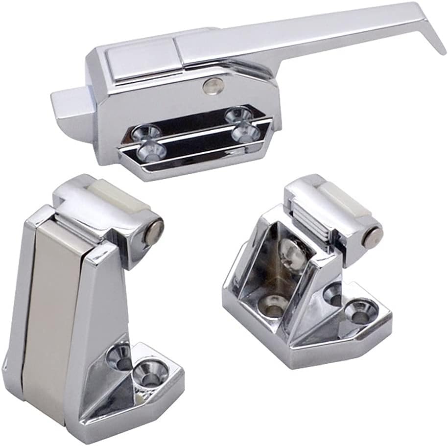 Adjustable Latch Spring Type Walk-in Freezer Refrigerator Door Handle Industrial Door Lock Handle Freezer Oven Test Box Handle Tighten The Door Handle Lock (High Block)