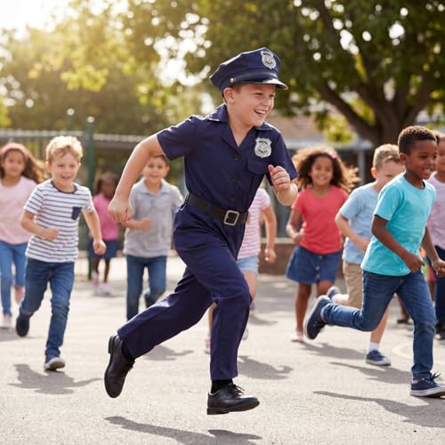 Disfraz Infantil de Policía para Niñas miniatura 6
