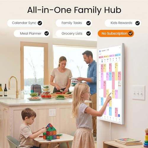 Image of Dragon Touch 24 inch Digital Calendar Chore Chart - Interactive Touchscreen, Smart Family Planner, Hearth Display Desk Digital Calendar Best Gifts for Christmas, Wedding, Mom