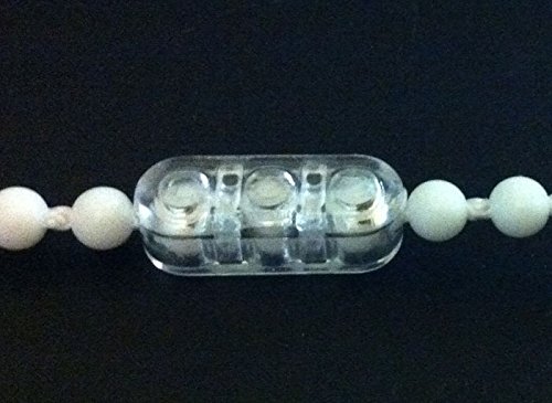 10 Qty: Rollease Clear Plastic Chain Connector For #10 Or #6 Beaded Chain For Roller Shades #TOP4