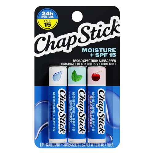 ChapStick Moisturizer 2-in-1 Lipcare SPF 15, Original, Black Cher...