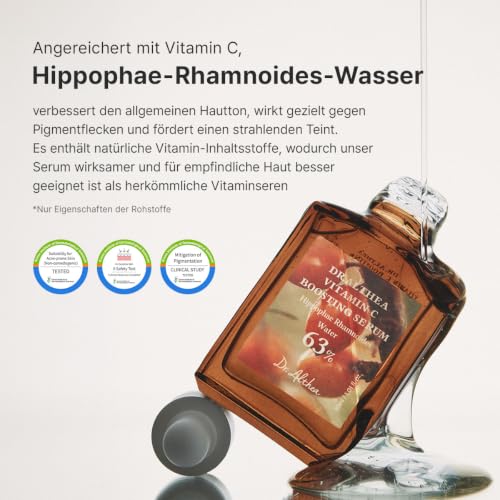 Dr.Althea Vitamin C Boosting Serum | Tägliches Gesichtsserum mit TRANEXAMSÄURE für alle Hauttypen | Hilft bei der Beseitigung von dunklen Flecken und einem ungleichmäßigen Hautton, 30ml
