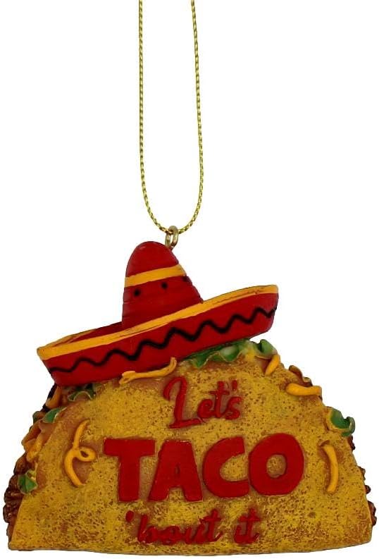 Kurt Adler Resin Let's Taco 'Bout it Ornament