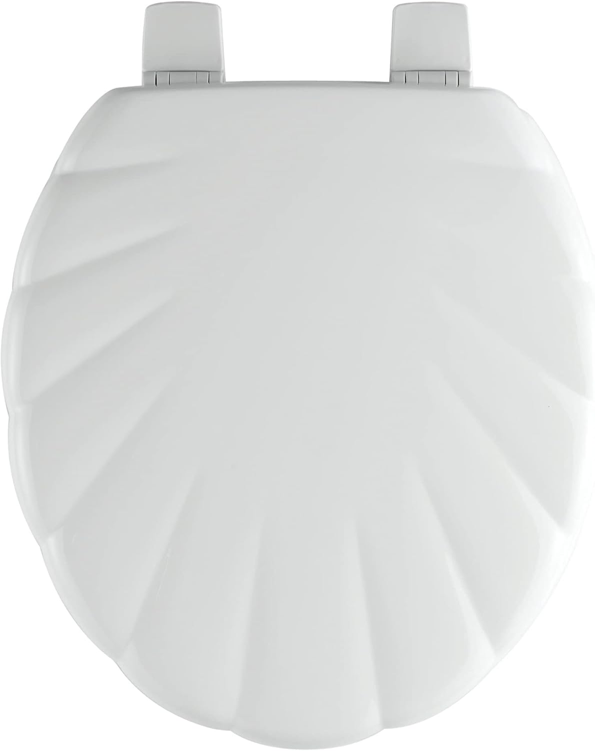 BEMIS Shell White Moulded Wood Seat | WC seat Will not Loosen |Bottom fix | Easy Installation | Fits Most Toilet Seats |