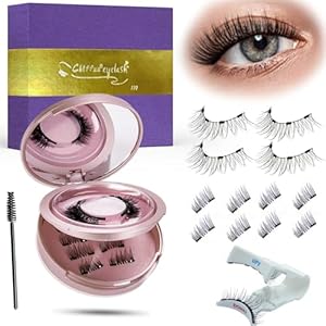 Chlffua Magnetwimpern Set Natürlicher Look 3 Paar