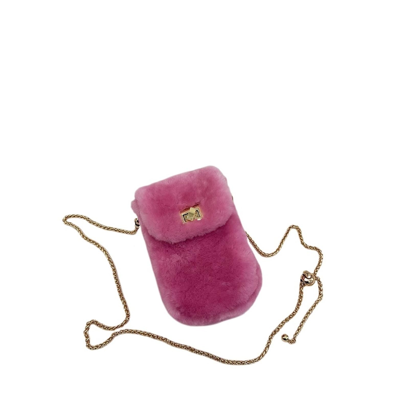 Torba damska Wełniane futro Klasyczne etui na telefon Designerskie damskie wszechstronne Crossbody dla kobiet